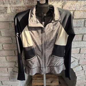 Harley-Davidson Black and Gray Zip Jacket